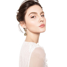 Load image into Gallery viewer, Japan Luxury Natural Abalone Shell Teardrop Pendant Clip on Earrings No Pierced  New Zealand Shell Ear Clips for Women Jewelry