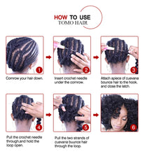 Load image into Gallery viewer, TOMO Box Braids Crochet Hair 14 18 24 Inch 3X Goddess Box Braids Crochet Braids With Curly Ends Ombre Synthetic Braiding Hair