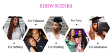 Load image into Gallery viewer, Refined Hair Pre stretched EZ Braid Synthetic Ombre Brown Light Brown Braids Extensions Senegal Twist Yaki Straight Crochet Hair