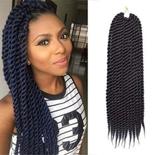 Load image into Gallery viewer, 22inch 1B Color Mambo Havana Twist Braids Hair Senegalese Twist Crochet Synthetic Braiding Hair Extensions For Women