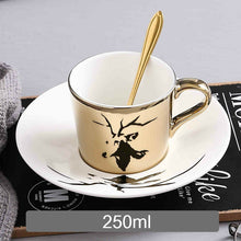 Load image into Gallery viewer, New Dynamic mirror reflection Cup Mug 250~300ml Home Drinkware creative Ceramic Anamorphic Cup Coffee Tea set Interesting gift
