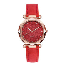 Load image into Gallery viewer, Casual Women Romantic Starry Sky Wrist Watch Leather Rhinestone Designer Ladies Clock Simple Dress watch
