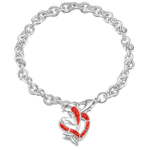 Summer dolphin turtle bracelet blue opal silver color hand chain beach jewlery