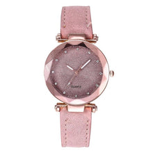 Load image into Gallery viewer, Casual Women Romantic Starry Sky Wrist Watch Leather Rhinestone Designer Ladies Clock Simple Dress watch