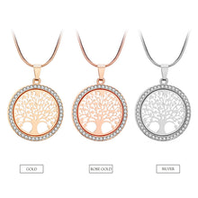 Load image into Gallery viewer, Tree of Life Crystal  Pendant Necklace