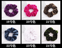 Load image into Gallery viewer, Velvet Scrunchie Women Girls Elastic Hair Rubber Bands Accessories  For Women Tie Hair Ring Rope Ponytail Holder