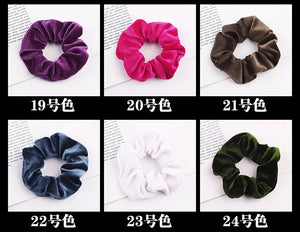 Velvet Scrunchie Women Girls Elastic Hair Rubber Bands Accessories  For Women Tie Hair Ring Rope Ponytail Holder