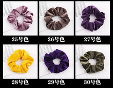 Load image into Gallery viewer, Velvet Scrunchie Women Girls Elastic Hair Rubber Bands Accessories  For Women Tie Hair Ring Rope Ponytail Holder