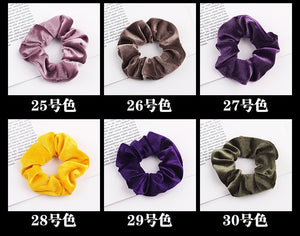 Velvet Scrunchie Women Girls Elastic Hair Rubber Bands Accessories  For Women Tie Hair Ring Rope Ponytail Holder