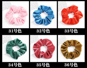 Velvet Scrunchie Women Girls Elastic Hair Rubber Bands Accessories  For Women Tie Hair Ring Rope Ponytail Holder