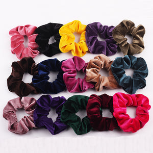 Velvet Scrunchie Women Girls Elastic Hair Rubber Bands Accessories  For Women Tie Hair Ring Rope Ponytail Holder