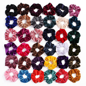 Velvet Scrunchie Women Girls Elastic Hair Rubber Bands Accessories  For Women Tie Hair Ring Rope Ponytail Holder