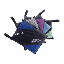 Load image into Gallery viewer, Microfiber quick drying beach towel for sports and traveling