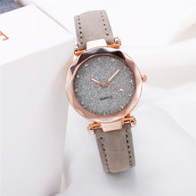 Load image into Gallery viewer, Casual Women Romantic Starry Sky Wrist Watch Leather Rhinestone Designer Ladies Clock Simple Dress watch