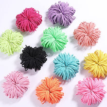 Load image into Gallery viewer, 100PCS Candy Colors Nylon  Rubber Bands Safe Elastic Hair Bands Ponytail Holder Kids/woman Hair Accessories