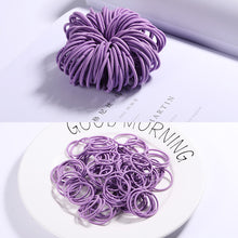 Load image into Gallery viewer, 100PCS Candy Colors Nylon  Rubber Bands Safe Elastic Hair Bands Ponytail Holder Kids/woman Hair Accessories