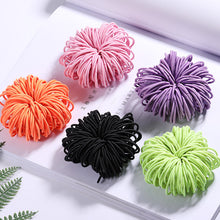 Load image into Gallery viewer, 100PCS Candy Colors Nylon  Rubber Bands Safe Elastic Hair Bands Ponytail Holder Kids/woman Hair Accessories