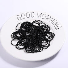 Load image into Gallery viewer, 100PCS Candy Colors Nylon  Rubber Bands Safe Elastic Hair Bands Ponytail Holder Kids/woman Hair Accessories