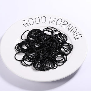 100PCS Candy Colors Nylon  Rubber Bands Safe Elastic Hair Bands Ponytail Holder Kids/woman Hair Accessories