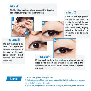 Black Waterproof Liquid Eyeliner Long-lasting Eye Liner Pencil Makeup Tools for eyeshadow