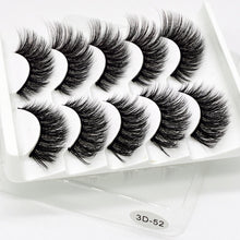 Load image into Gallery viewer, SEXYSHEEP 5Pairs 3D Mink Hair False Eyelashes