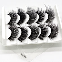 Load image into Gallery viewer, SEXYSHEEP 5Pairs 3D Mink Hair False Eyelashes
