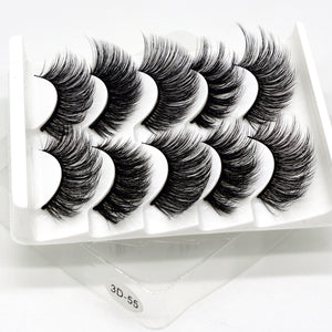 SEXYSHEEP 5Pairs 3D Mink Hair False Eyelashes
