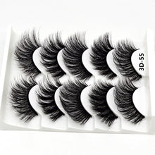 Load image into Gallery viewer, SEXYSHEEP 5Pairs 3D Mink Hair False Eyelashes