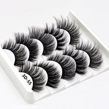 Load image into Gallery viewer, SEXYSHEEP 5Pairs 3D Mink Hair False Eyelashes
