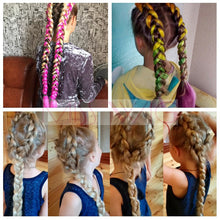 Load image into Gallery viewer, Braiding Synthetic Hair 88Colors Available 24Inch Crochet Blonde Hair For Women Extensions Jumbo Braids Hairstyles