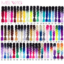 Load image into Gallery viewer, Braiding Synthetic Hair 88Colors Available 24Inch Crochet Blonde Hair For Women Extensions Jumbo Braids Hairstyles