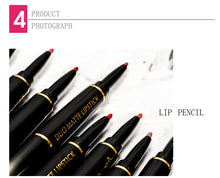Load image into Gallery viewer, Double-end Matte Lip Lipstick Pencils Lip Liner Pen Waterproof Easy to Wear Nude Velvet Matte Lip Stick