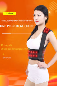 Self-heating Brace Support Belt Back Posture Corrector Spine Back Shoulder Lumbar Posture Correction