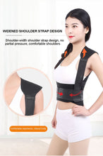 Load image into Gallery viewer, Self-heating Brace Support Belt Back Posture Corrector Spine Back Shoulder Lumbar Posture Correction