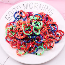 Load image into Gallery viewer, 100PCS Candy Colors Nylon  Rubber Bands Safe Elastic Hair Bands Ponytail Holder Kids/woman Hair Accessories