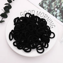 Load image into Gallery viewer, 100PCS Candy Colors Nylon  Rubber Bands Safe Elastic Hair Bands Ponytail Holder Kids/woman Hair Accessories