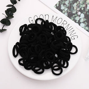 100PCS Candy Colors Nylon  Rubber Bands Safe Elastic Hair Bands Ponytail Holder Kids/woman Hair Accessories