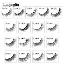 Load image into Gallery viewer, 3 pairs natural false eyelashes fake lashes long makeup 3d mink lashes extension eyelash mink eyelashes for beauty #X11