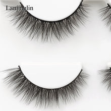 Load image into Gallery viewer, 3 pairs natural false eyelashes fake lashes long makeup 3d mink lashes extension eyelash mink eyelashes for beauty #X11