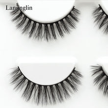Load image into Gallery viewer, 3 pairs natural false eyelashes fake lashes long makeup 3d mink lashes extension eyelash mink eyelashes for beauty #X11