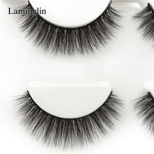 Load image into Gallery viewer, 3 pairs natural false eyelashes fake lashes long makeup 3d mink lashes extension eyelash mink eyelashes for beauty #X11
