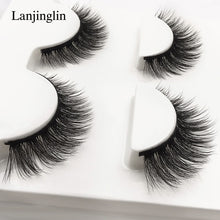 Load image into Gallery viewer, 3 pairs natural false eyelashes fake lashes long makeup 3d mink lashes extension eyelash mink eyelashes for beauty #X11