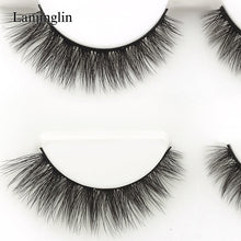 Load image into Gallery viewer, 3 pairs natural false eyelashes fake lashes long makeup 3d mink lashes extension eyelash mink eyelashes for beauty #X11