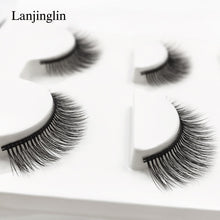 Load image into Gallery viewer, 3 pairs natural false eyelashes fake lashes long makeup 3d mink lashes extension eyelash mink eyelashes for beauty #X11