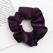 Load image into Gallery viewer, Velvet Scrunchie Women Girls Elastic Hair Rubber Bands Accessories  For Women Tie Hair Ring Rope Ponytail Holder