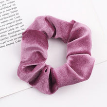 Load image into Gallery viewer, Velvet Scrunchie Women Girls Elastic Hair Rubber Bands Accessories  For Women Tie Hair Ring Rope Ponytail Holder