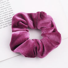 Load image into Gallery viewer, Velvet Scrunchie Women Girls Elastic Hair Rubber Bands Accessories  For Women Tie Hair Ring Rope Ponytail Holder
