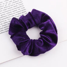Load image into Gallery viewer, Velvet Scrunchie Women Girls Elastic Hair Rubber Bands Accessories  For Women Tie Hair Ring Rope Ponytail Holder