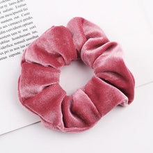 Load image into Gallery viewer, Velvet Scrunchie Women Girls Elastic Hair Rubber Bands Accessories  For Women Tie Hair Ring Rope Ponytail Holder