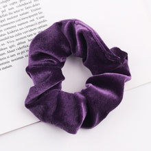 Load image into Gallery viewer, Velvet Scrunchie Women Girls Elastic Hair Rubber Bands Accessories  For Women Tie Hair Ring Rope Ponytail Holder